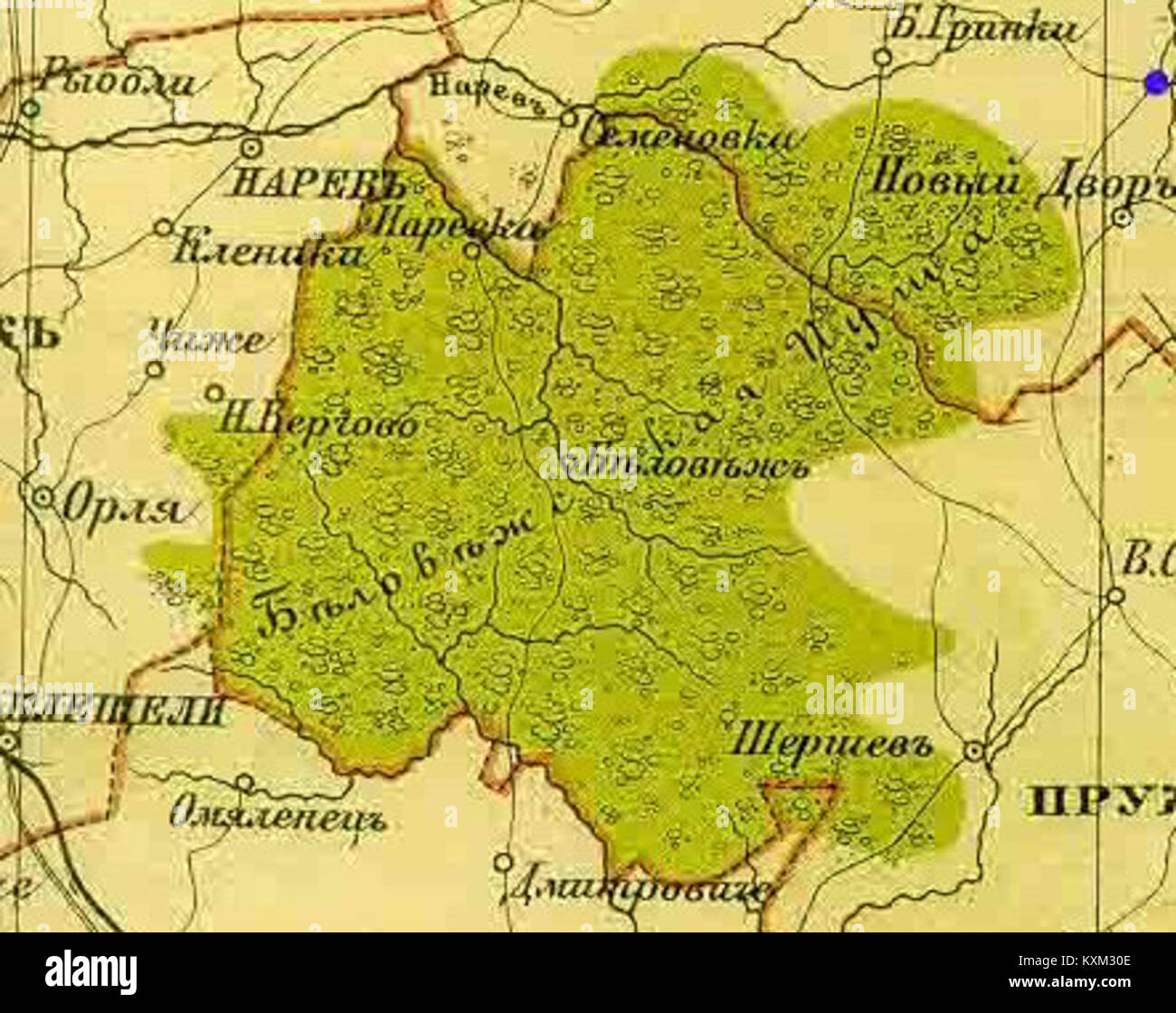 Карта беловежской пущи в белоруссии