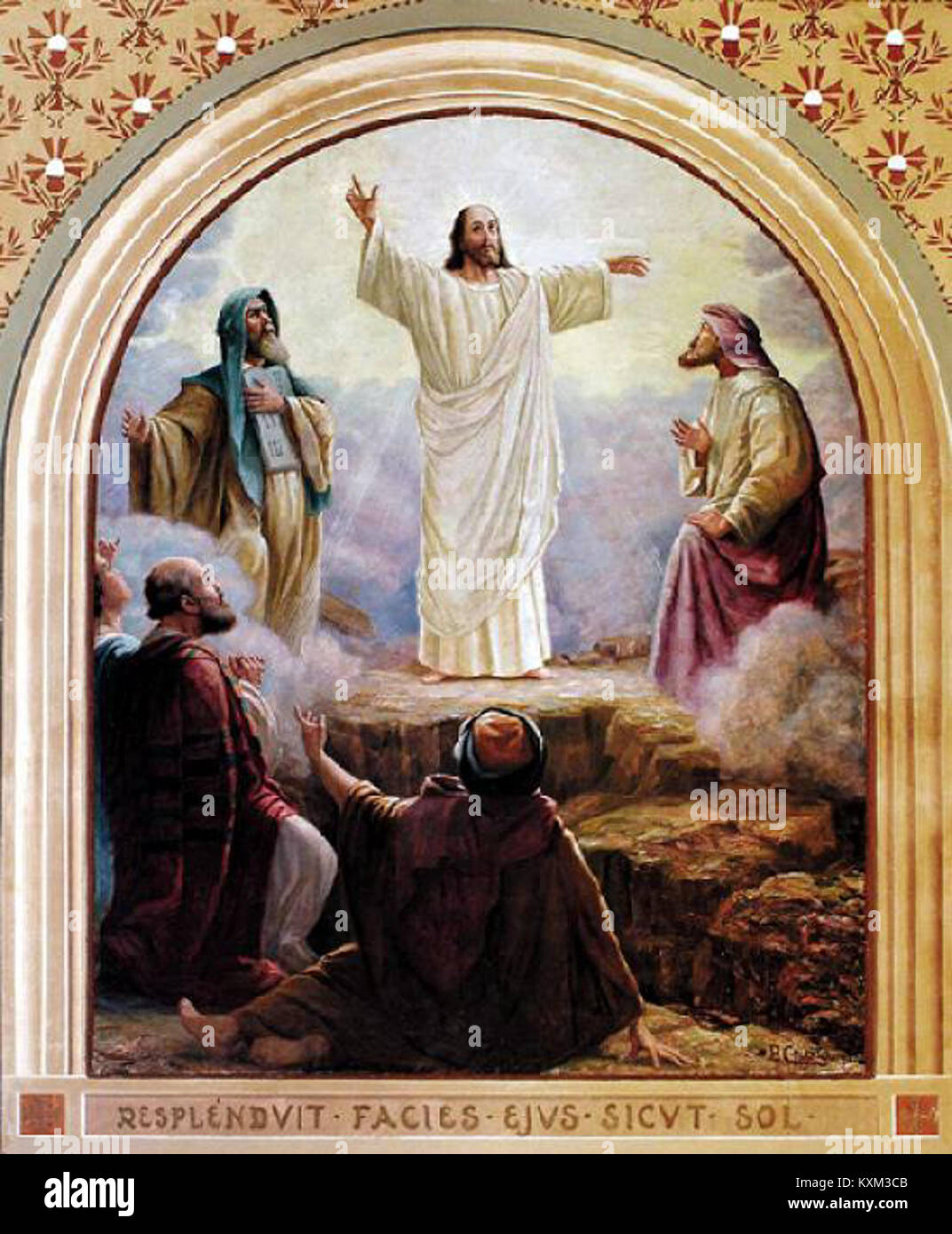 Picture of This painting by Benedito Calixto depicts the Transfiguration of Christ ...