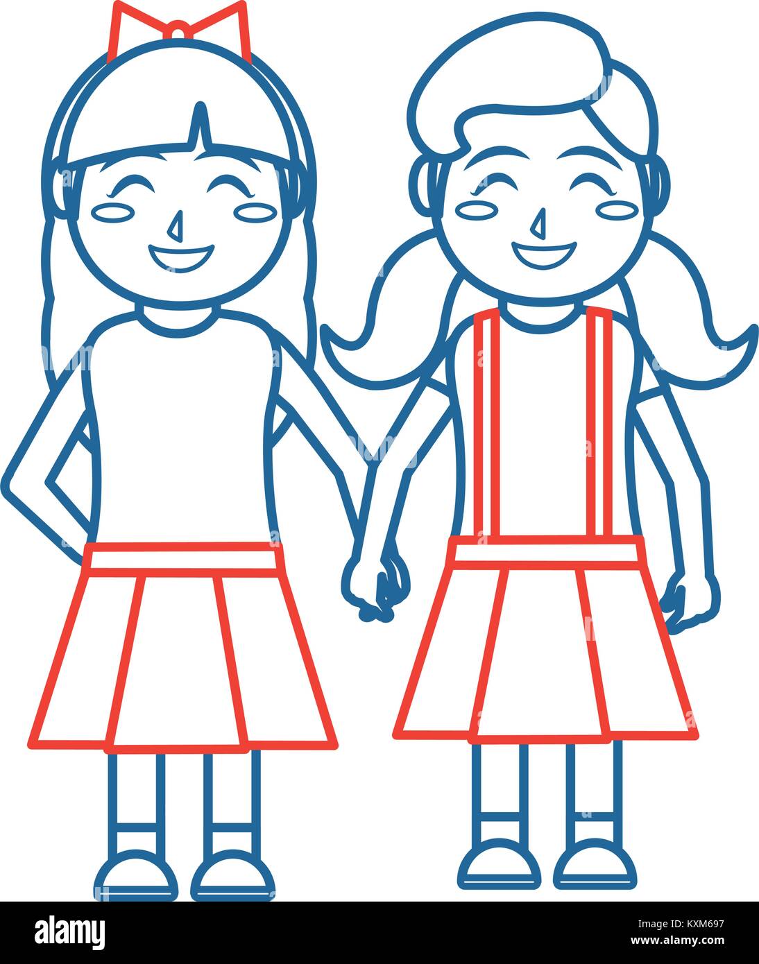Girls cartoon design Stock Vector Image & Art - Alamy