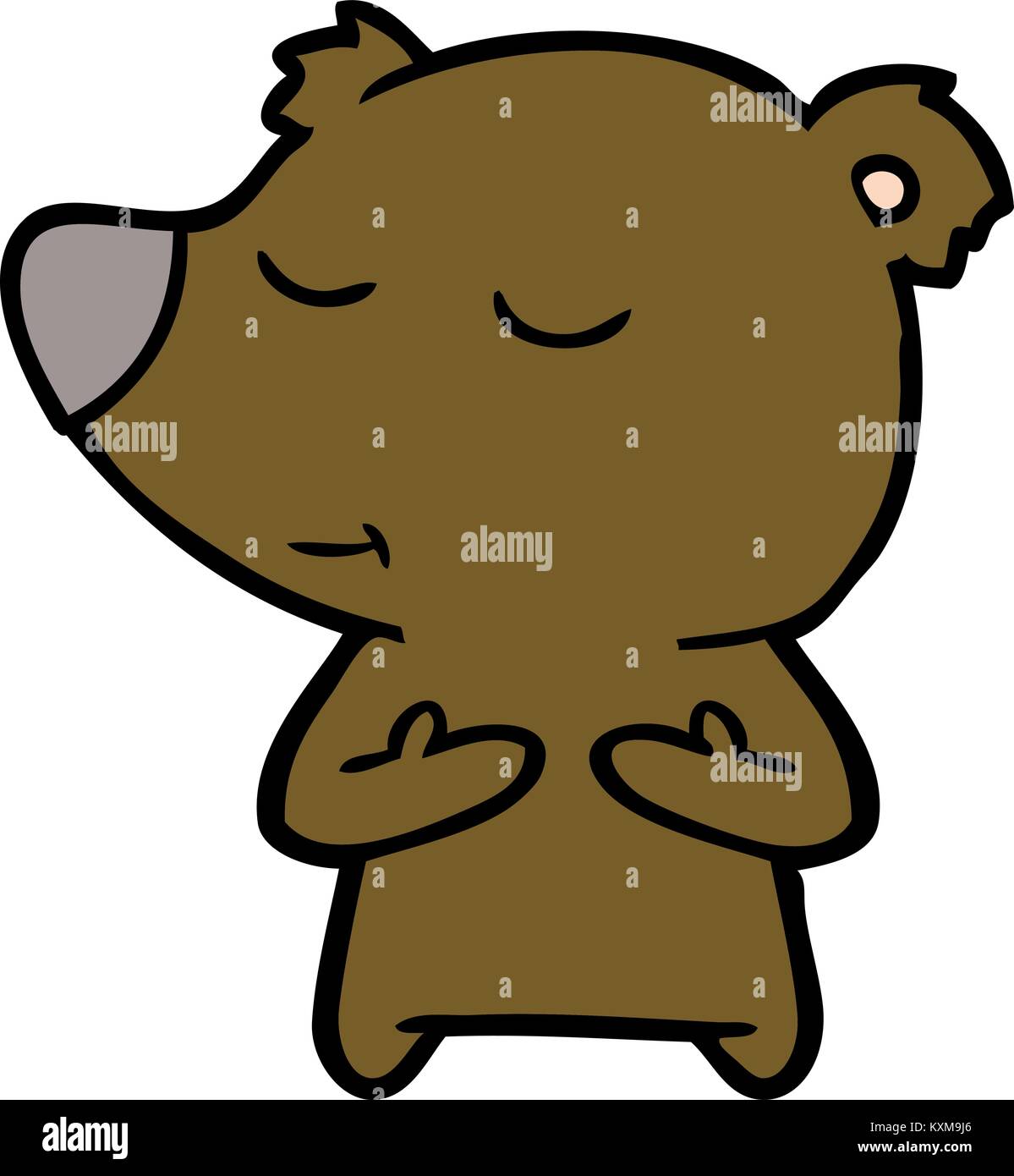 happy cartoon bear Stock Vector Image & Art - Alamy