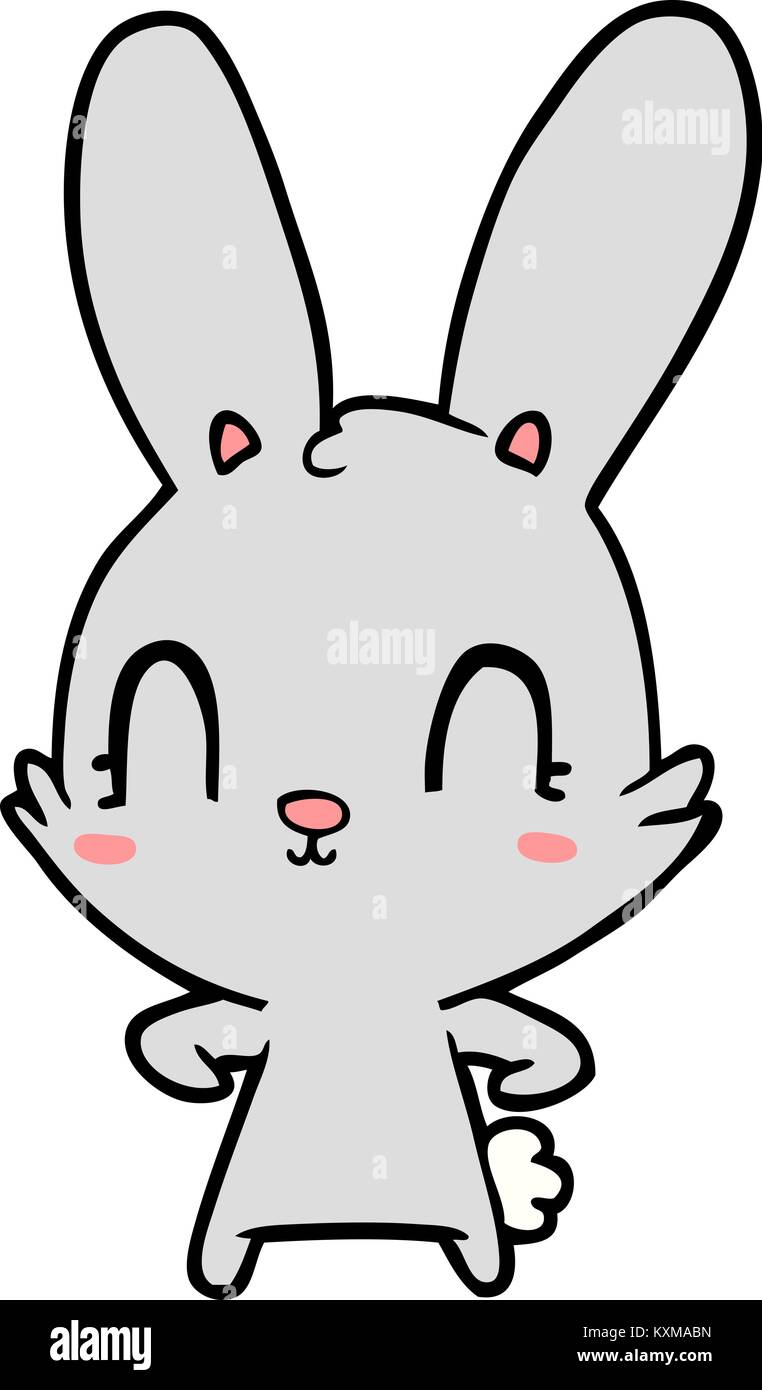 cute cartoon rabbit Stock Vector Image & Art - Alamy