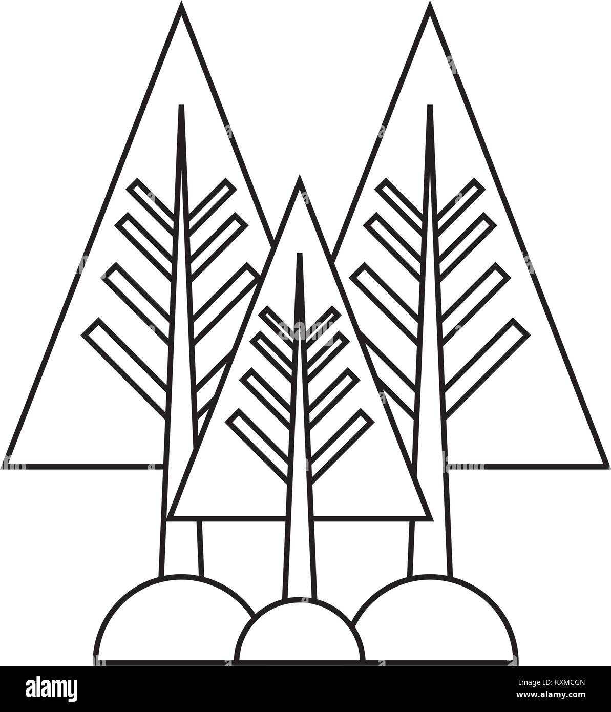 pine trees icon Stock Vector Image & Art - Alamy