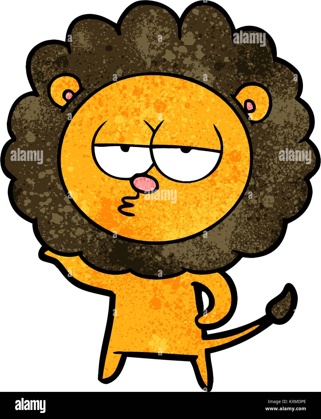 cartoon bored lion Stock Vector Image & Art - Alamy