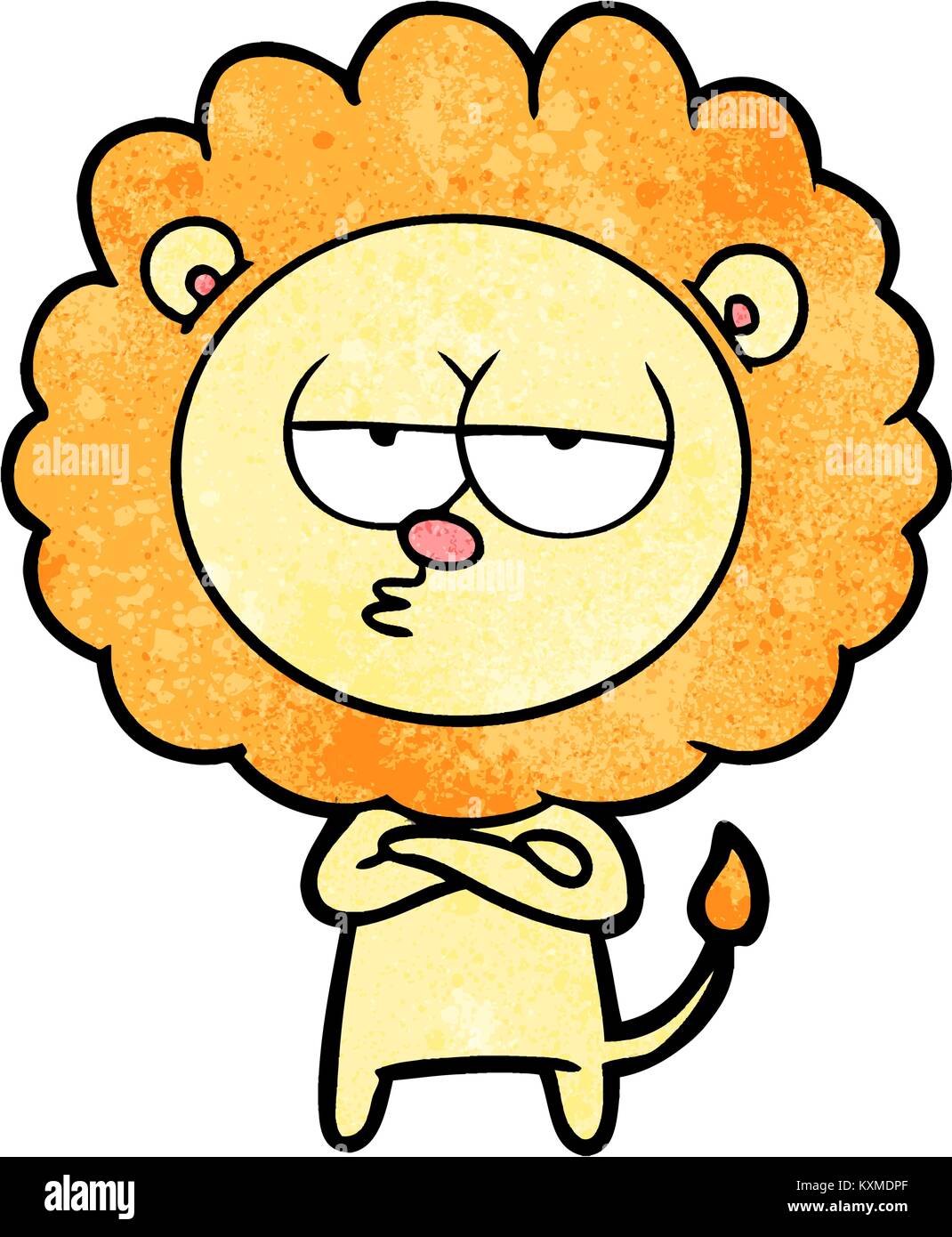 cartoon bored lion Stock Vector Image & Art - Alamy