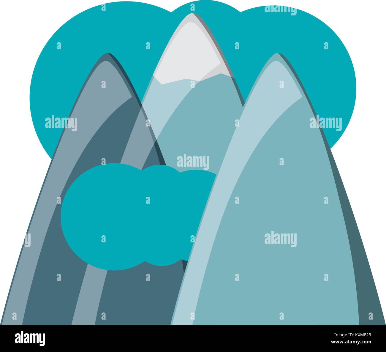 alps and clouds icon Stock Vector Image & Art - Alamy
