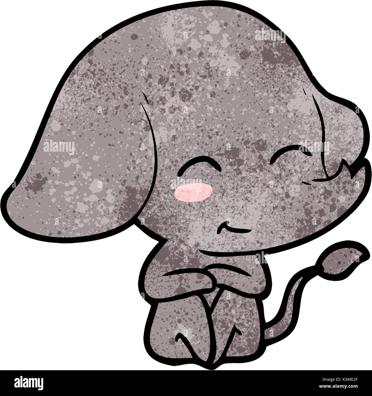 cute cartoon elephant Stock Vector Image & Art - Alamy