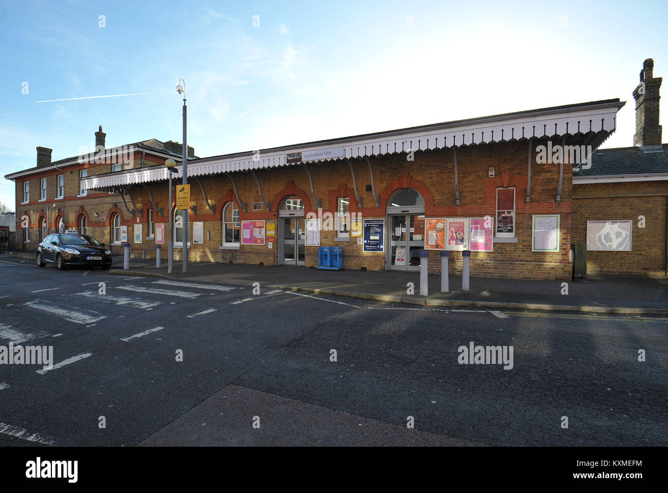 Stock picture of Canterbury East rail station in Canterbury, Kent Stock