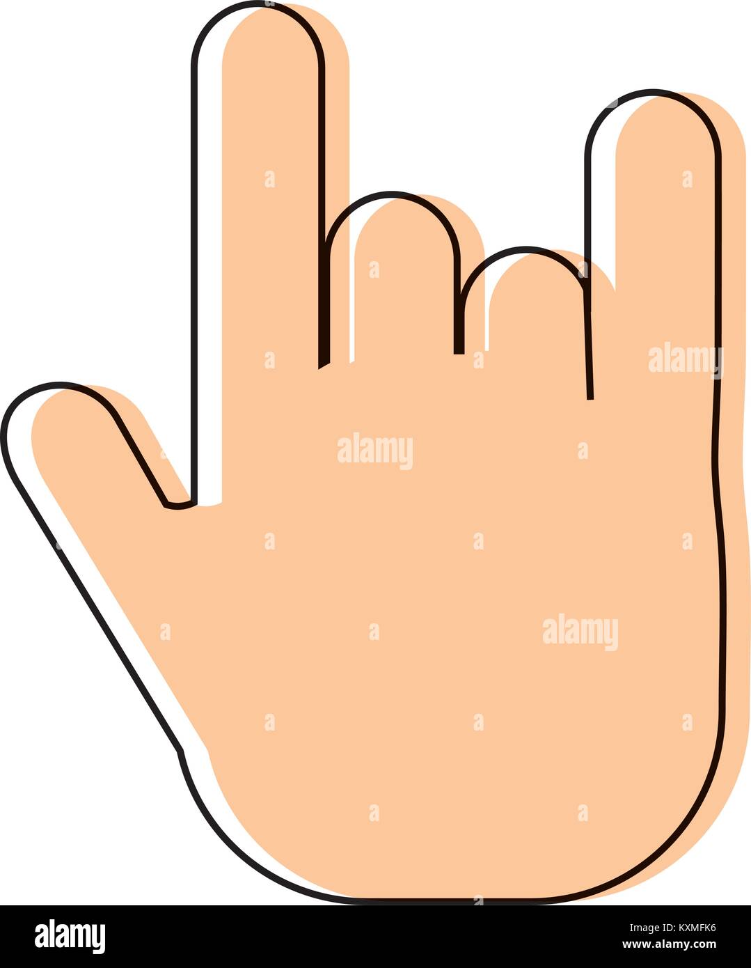 Rock Hand Symbol Stock Vector Image Art Alamy rock-hand-symbol-stock-vector-image-art-alamy