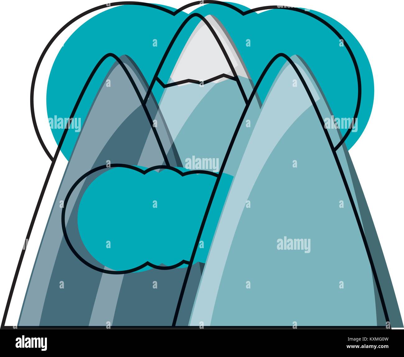 alps and clouds icon Stock Vector Image & Art - Alamy