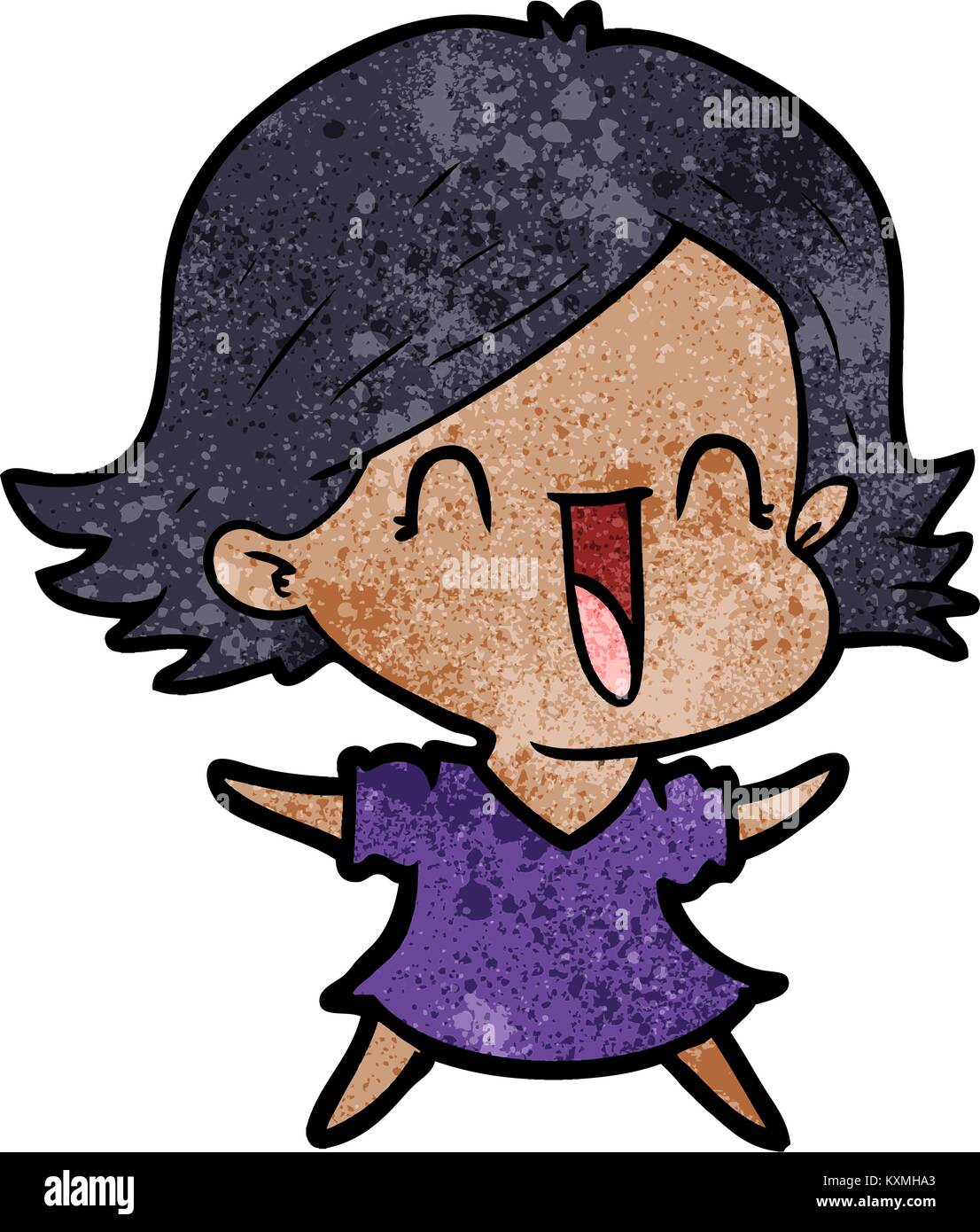 cartoon laughing woman Stock Vector Image & Art - Alamy