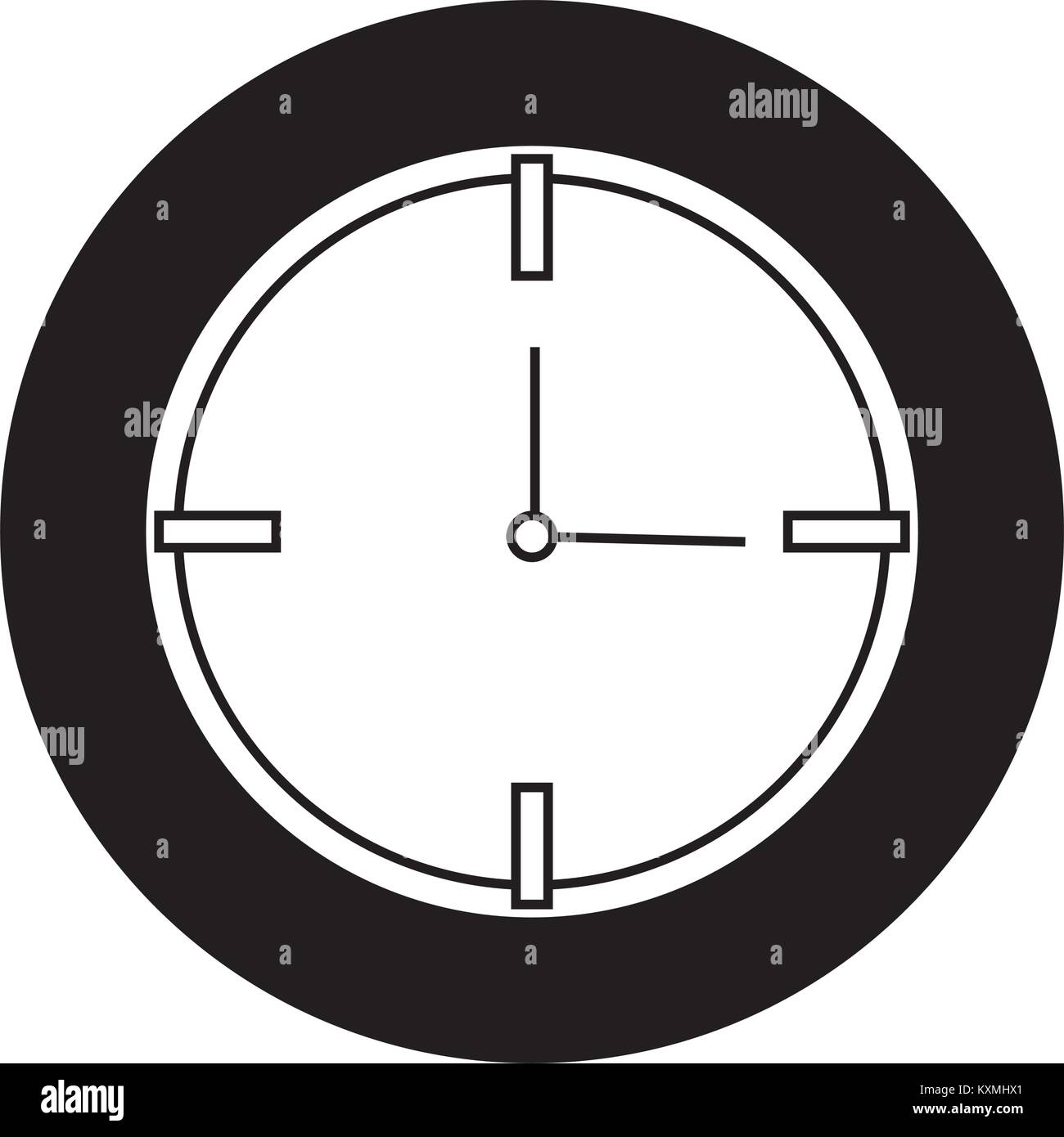 clock icon image Stock Vector Image & Art - Alamy