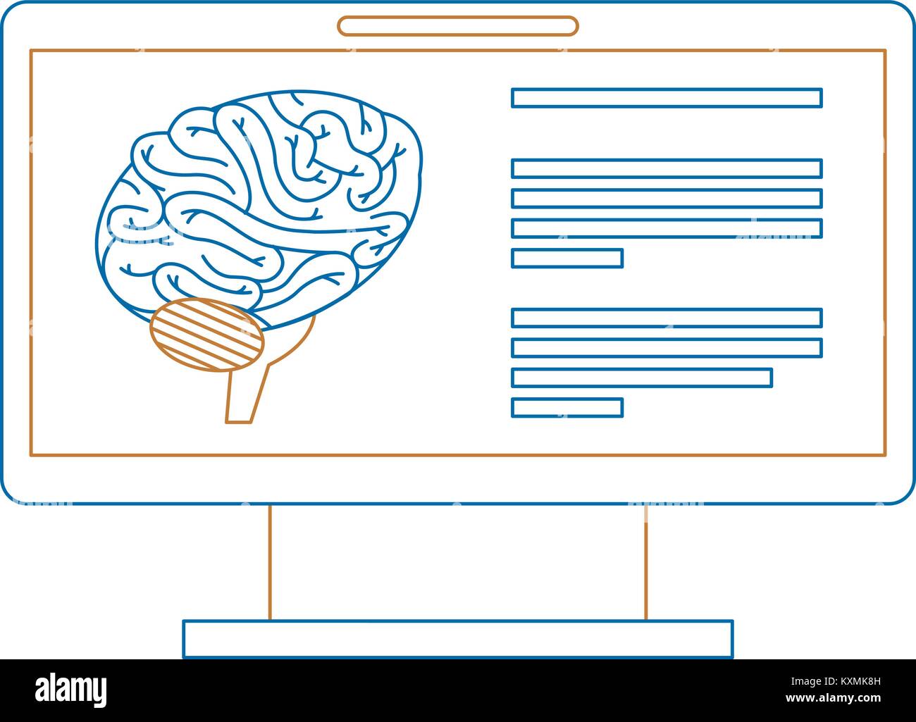 Brain monitoring device Stock Vector Images Alamy