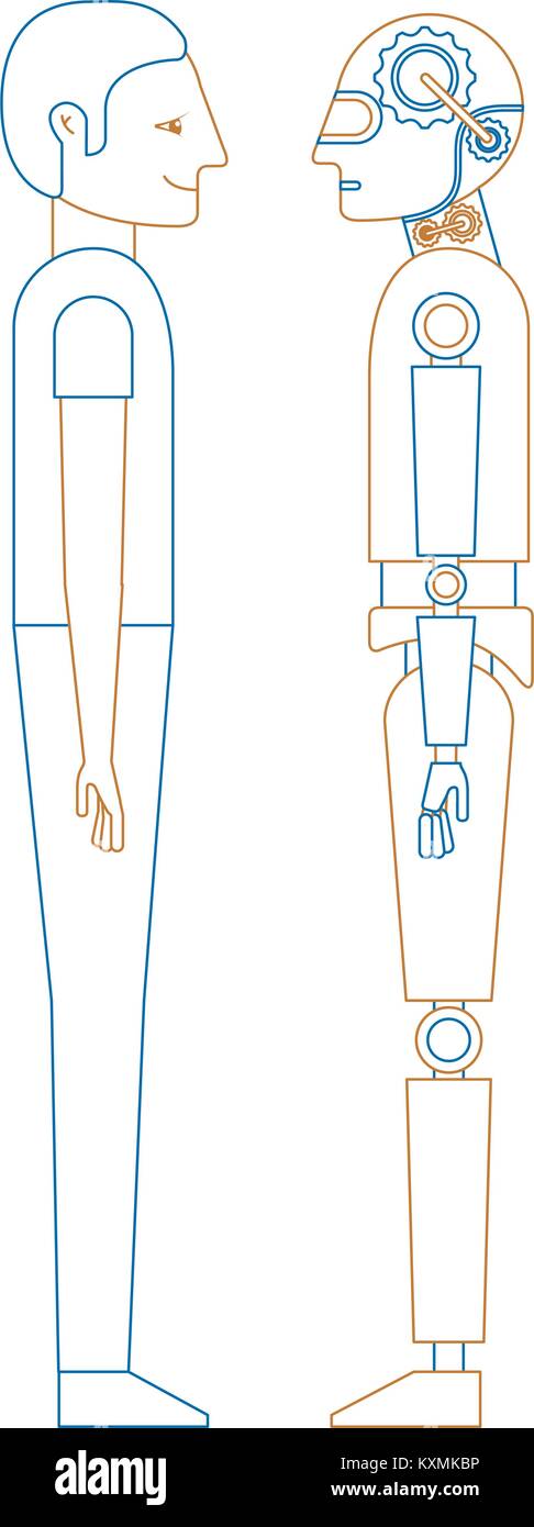 Humanoid Vector Humanoid figure Stock Vector Images - Alamy