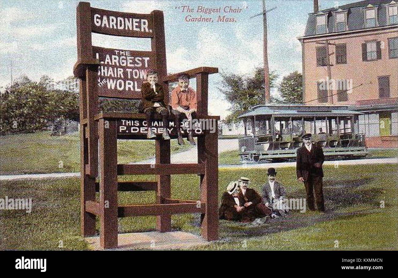 Biggest Chair, Gardner, MA Stock Photo Alamy