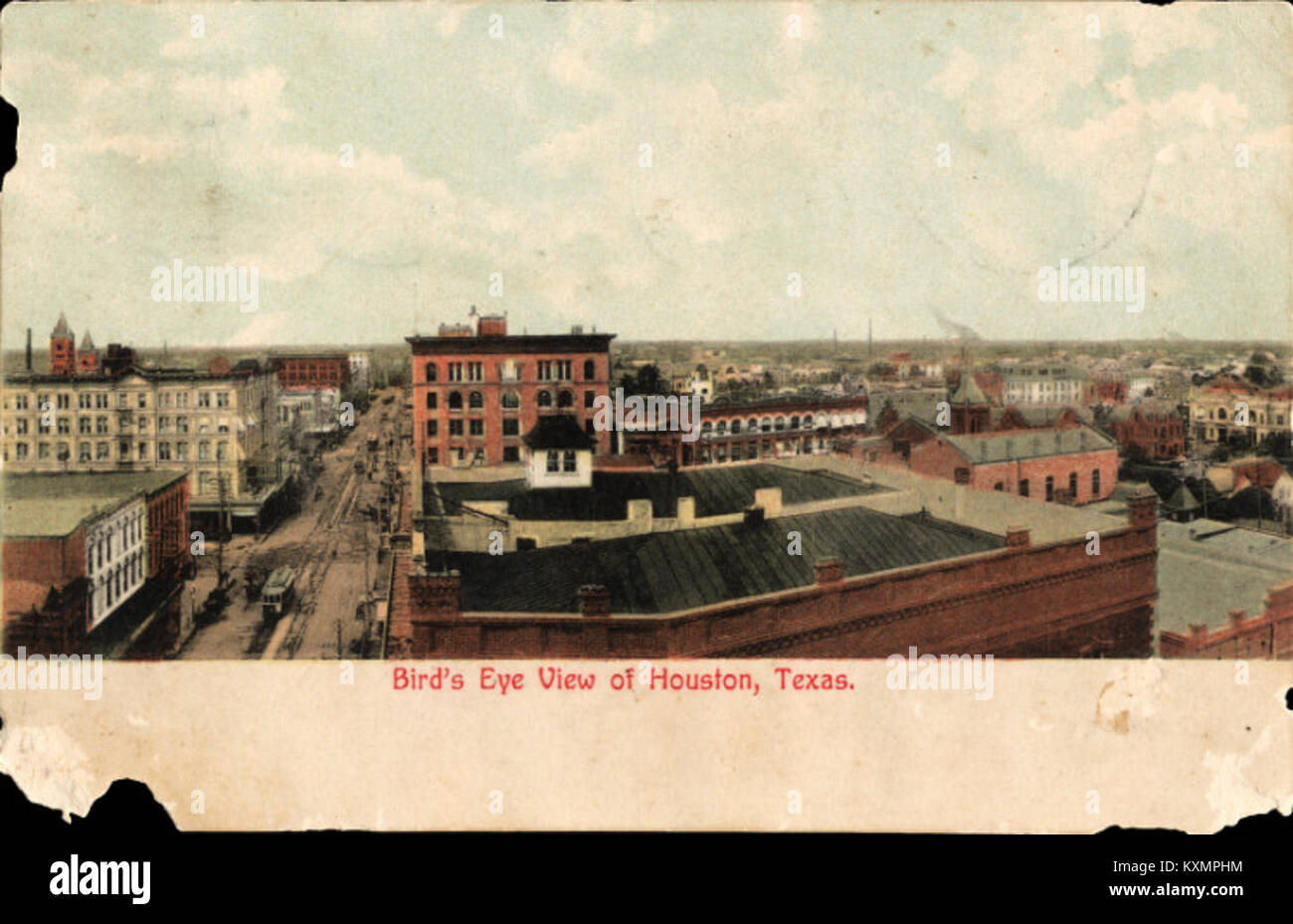 Bird'seye view Houston Texas Stock Photo Alamy