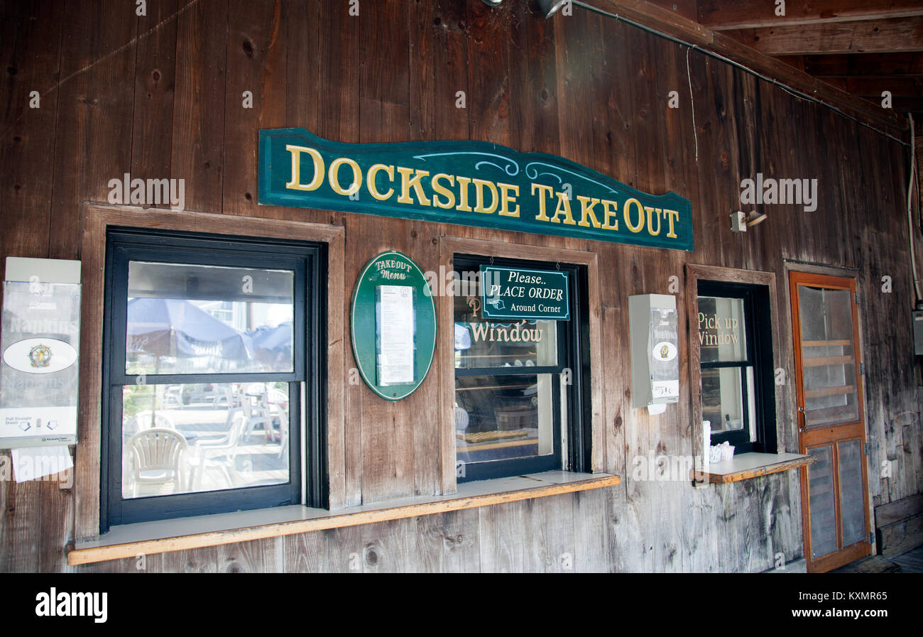 Order Window at Lobster House Deck at Cape May in New Jersey USA