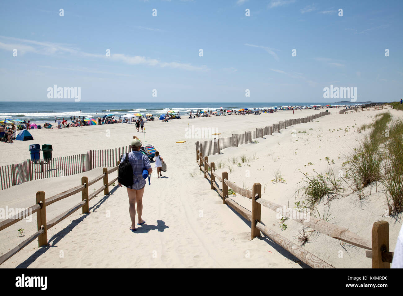 Beach at Stone Harbor in New Jersey USA Stock Photo Alamy