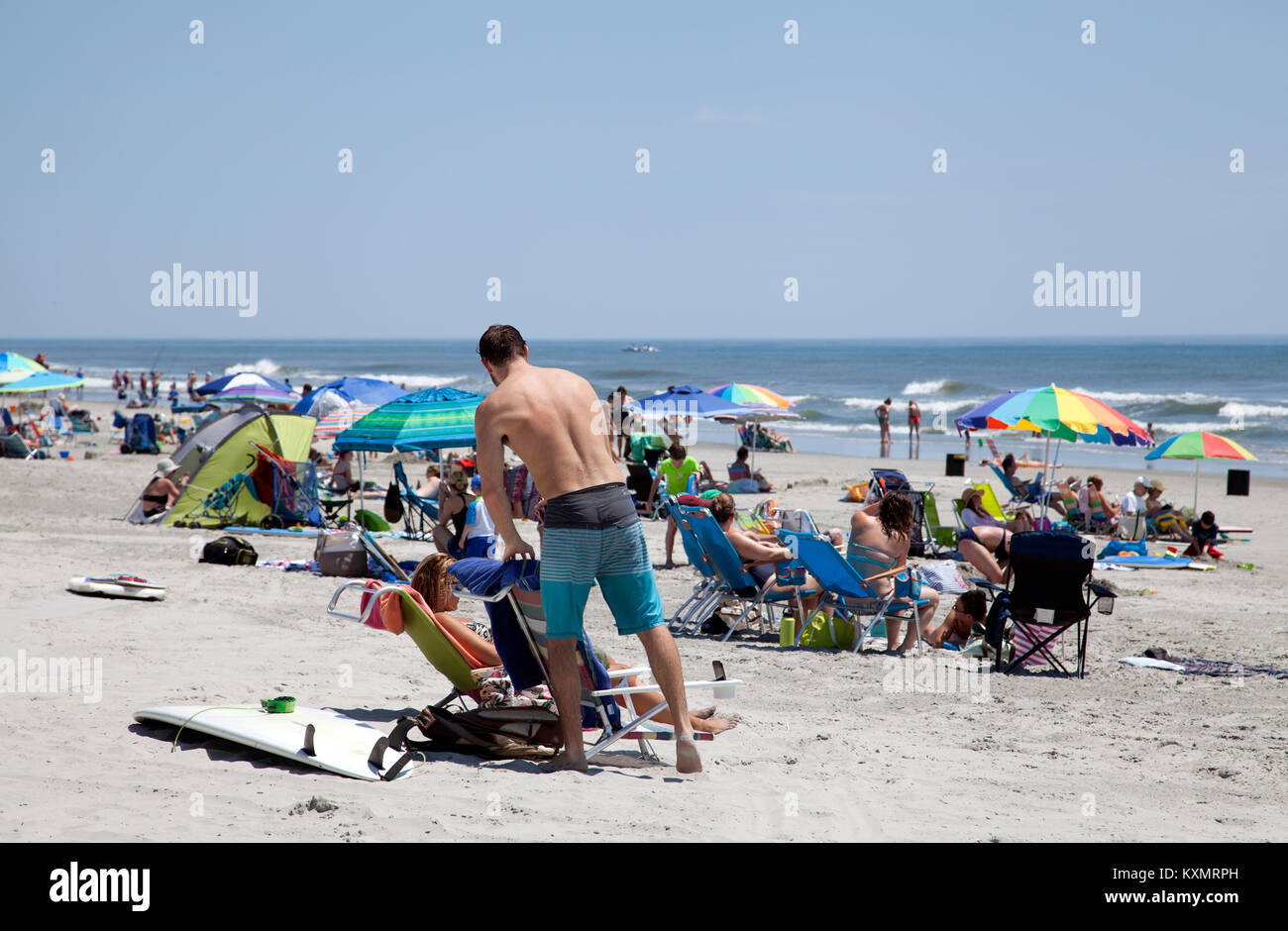 Beach at Stone Harbor in New Jersey USA Stock Photo Alamy
