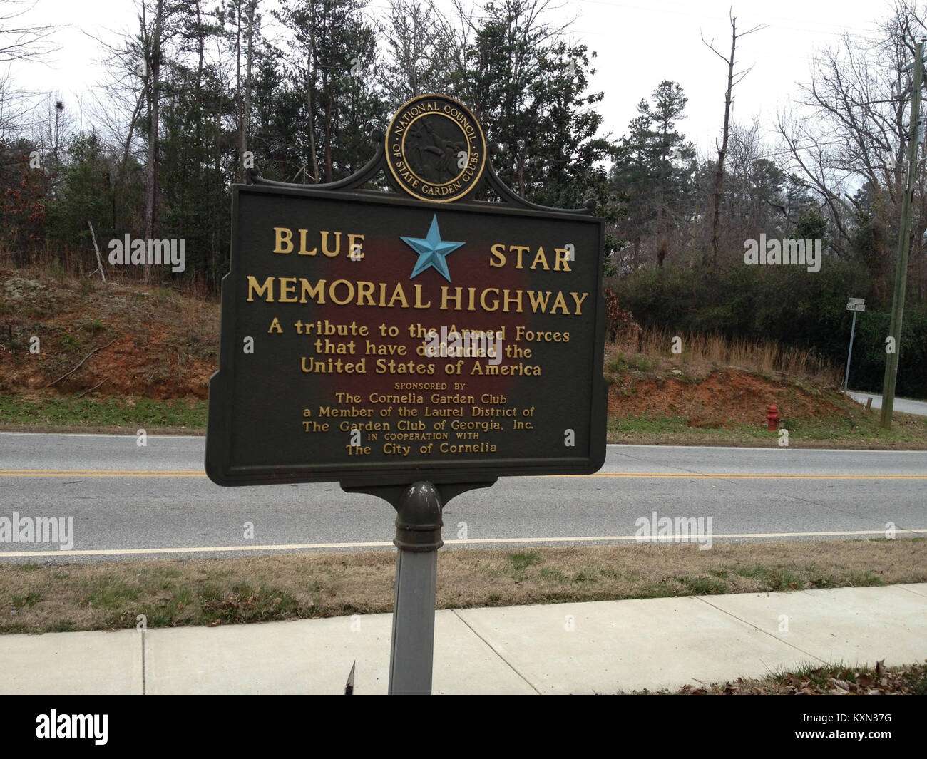 Blue Star Highway Cornelia, Stock Photo Alamy