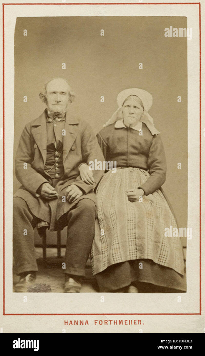Båda födda omkring 1810, bilden från början av 60 talet - Nordiska Museet - NMA.0039784 Stock Photo