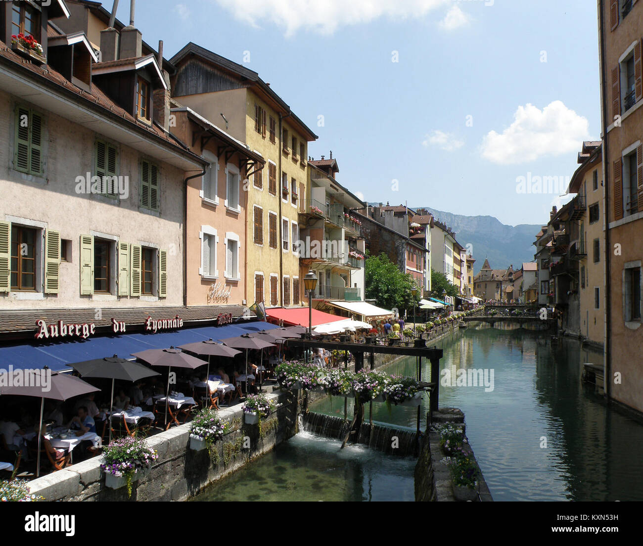 Annecy Quai de l'Évêché 2 Stock Photo - Alamy