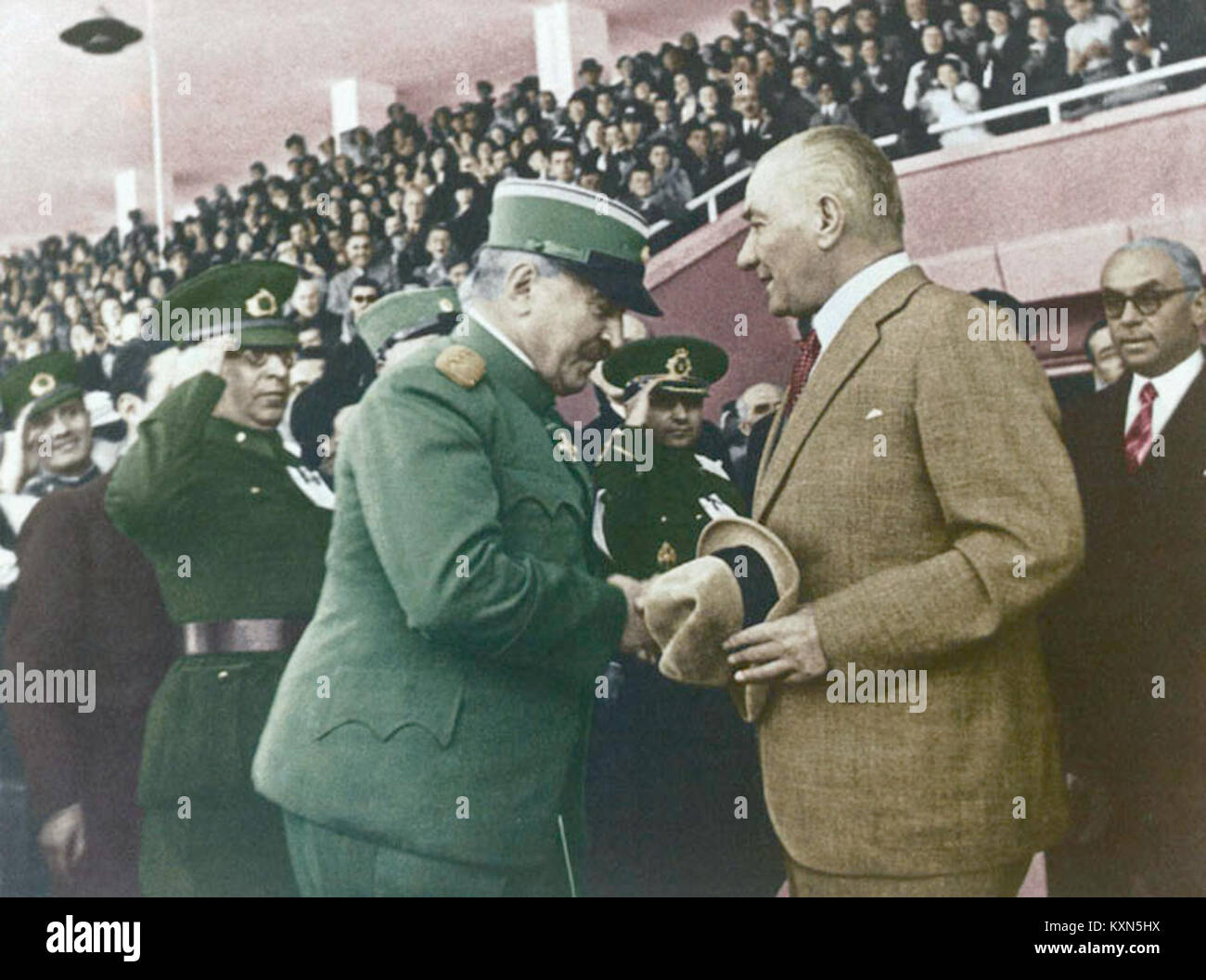 This photograph shows Mustafa Kemal Atatürk, founder of modern Turkey ...