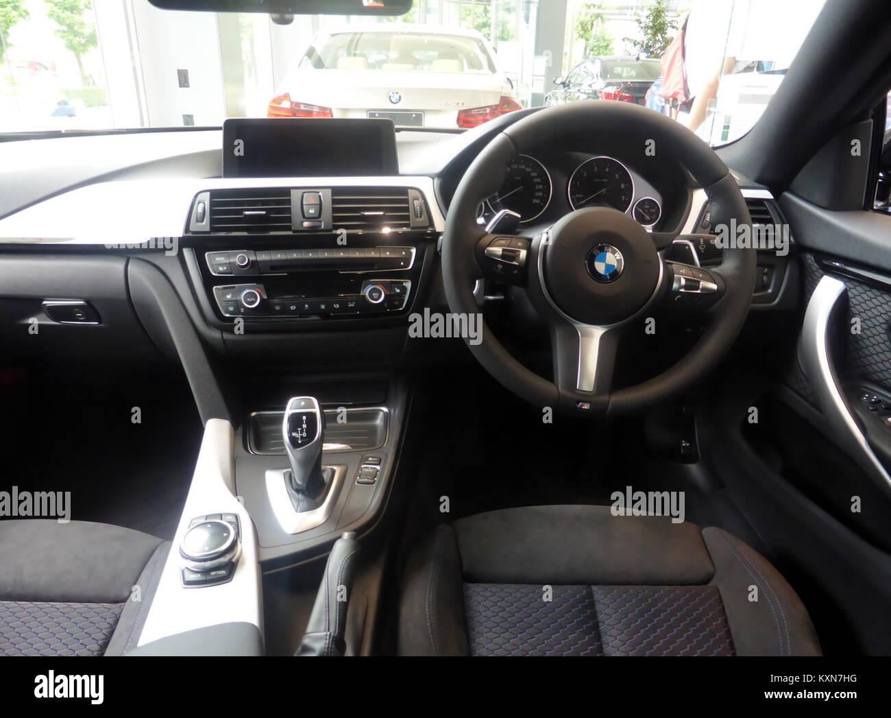 BMW 420i GranCoupé M Sport (F36) interior Stock Photo - Alamy