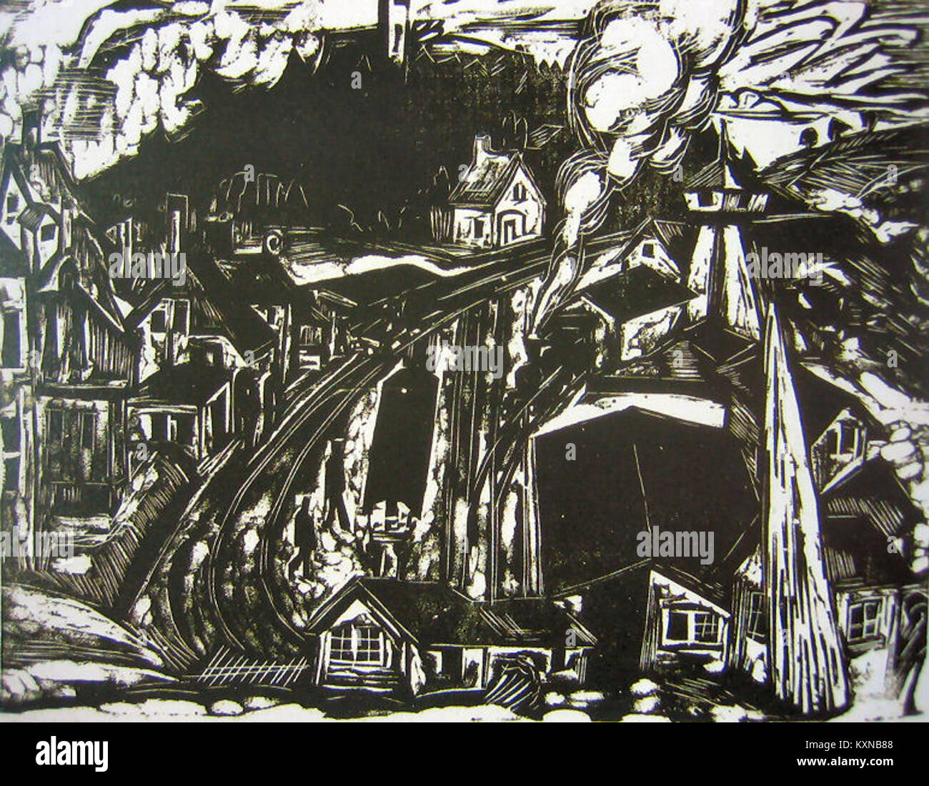 Ernst Ludwig Kirchner Bahnhof Königstein Stock Photo - Alamy