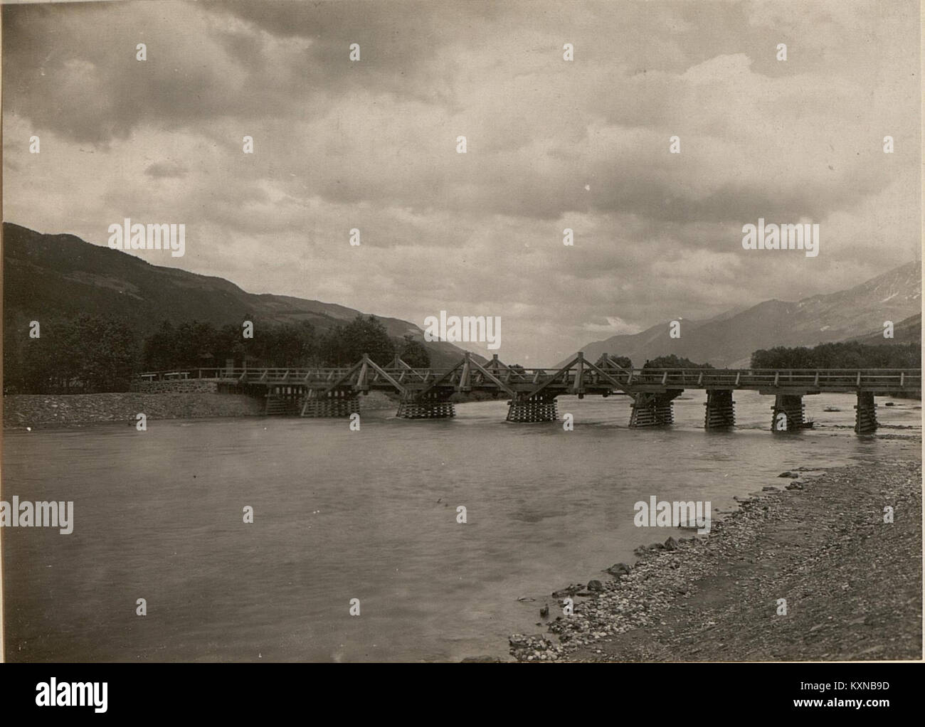 Gail Rivers A photograph of the bridge over the Gail River at Ober Doberitzen in ...