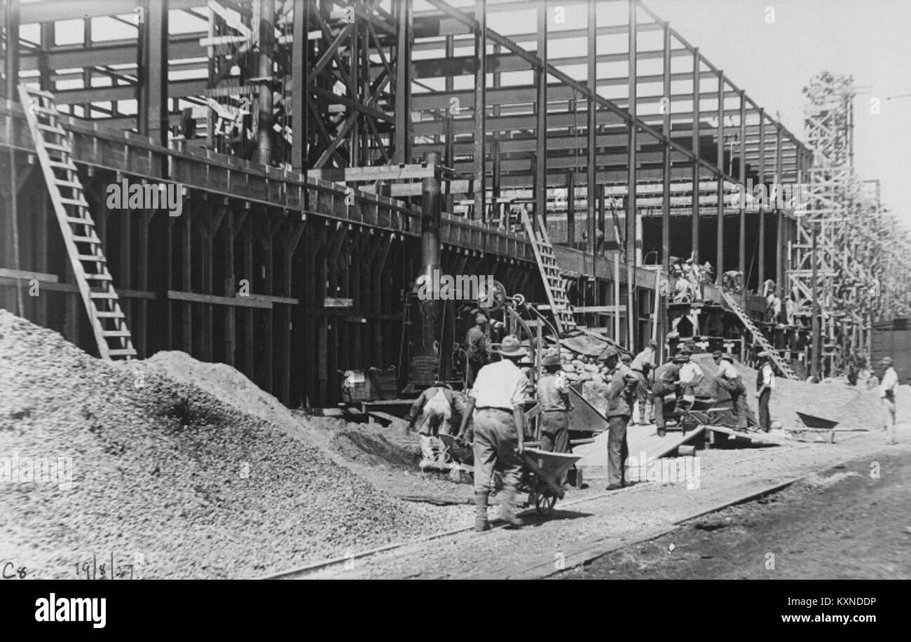 Construction of Dominion Textile Plant, North East side (C8), Magog, QC ...