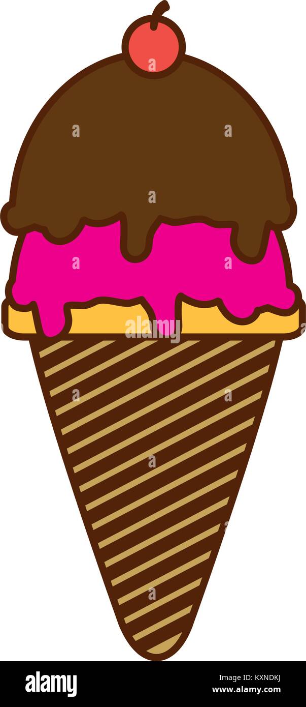 Isolated ice cream design Stock Vector Image & Art - Alamy