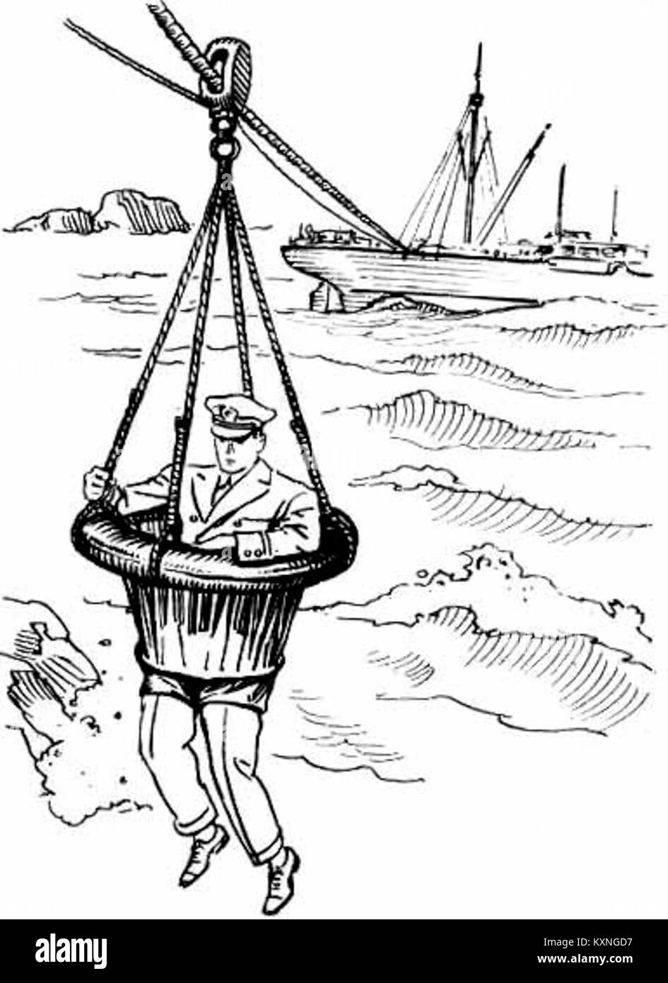 Breeches buoy (PSF Stock Photo - Alamy