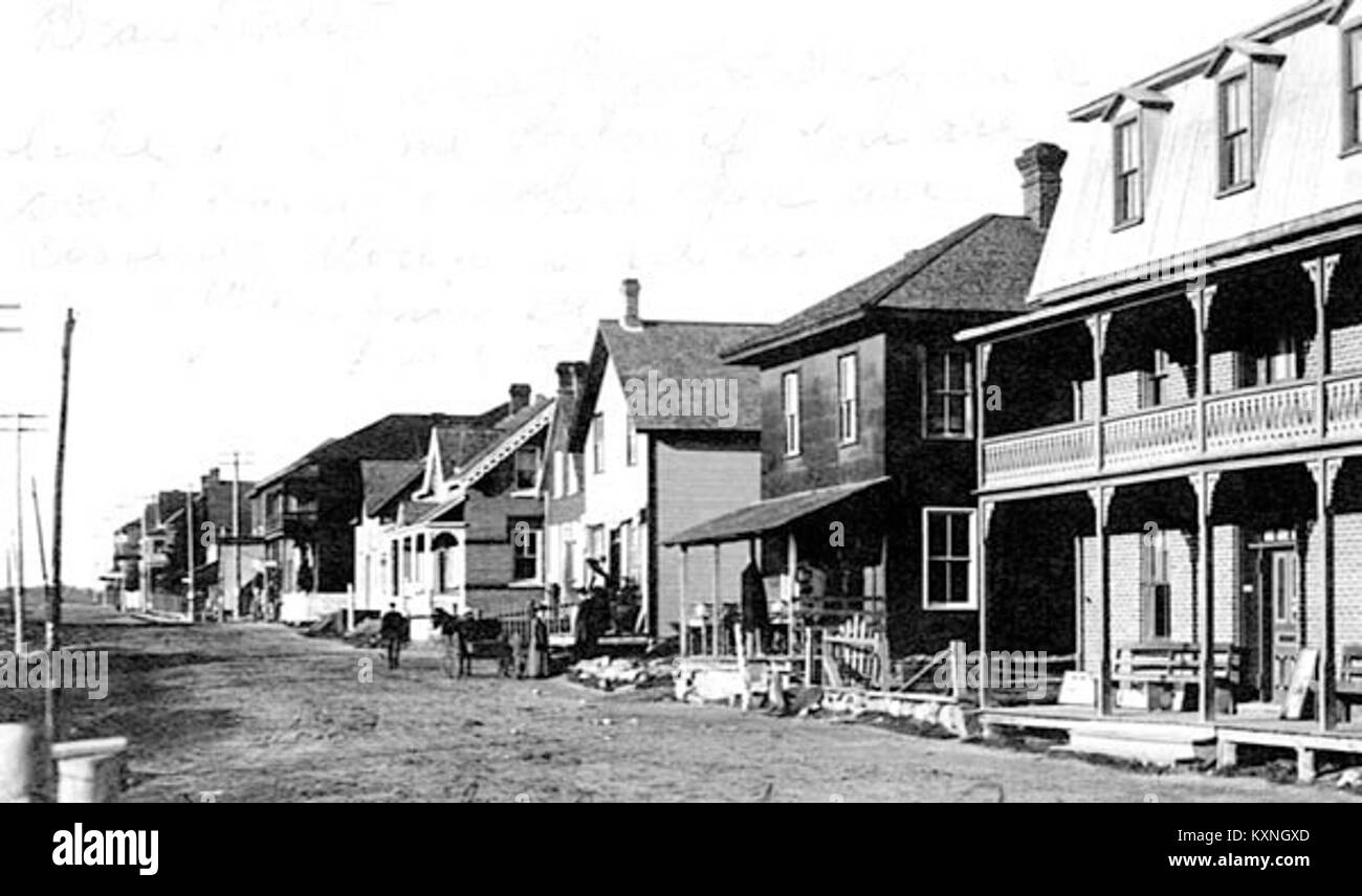 Campobello 1930 rue Main Stock Photo