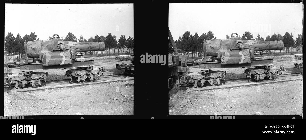 Photograph Of A 270mm Mortar At Cuperly France Documenting Military photograph-of-a-270mm-mortar-at-cuperly-france-documenting-military
