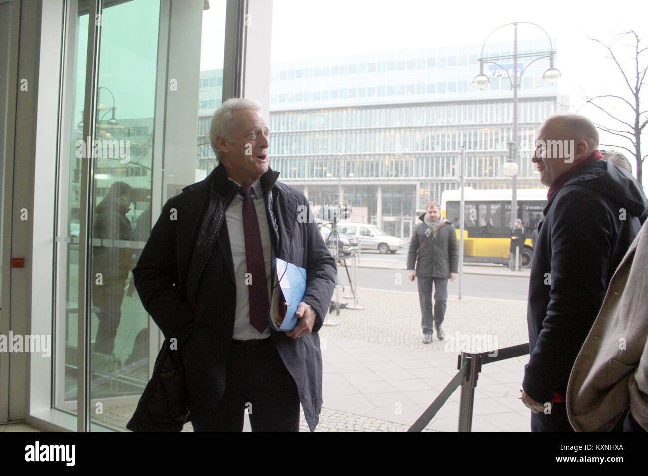 Berlin, Germany. January 10th, 2018. “Exploratory talk”, Sondierungsgespräch, Featuring: Peter Ramsauer, Where: Berlin /Germany, “Credit: Tahsin Ocak/Alamy Live News Stock Photo