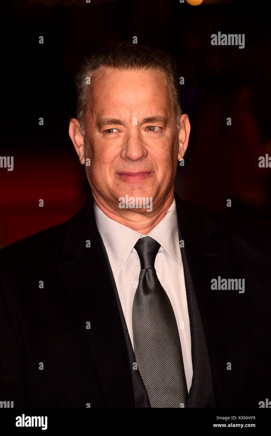 London, UK. 10th Jan, 2018. Tom Hanks attending European Premiere of THE POST at the Odeon Leicester Square London Wednesday 10th January,2018 Credit: Peter Phillips/Alamy Live News Stock Photo
