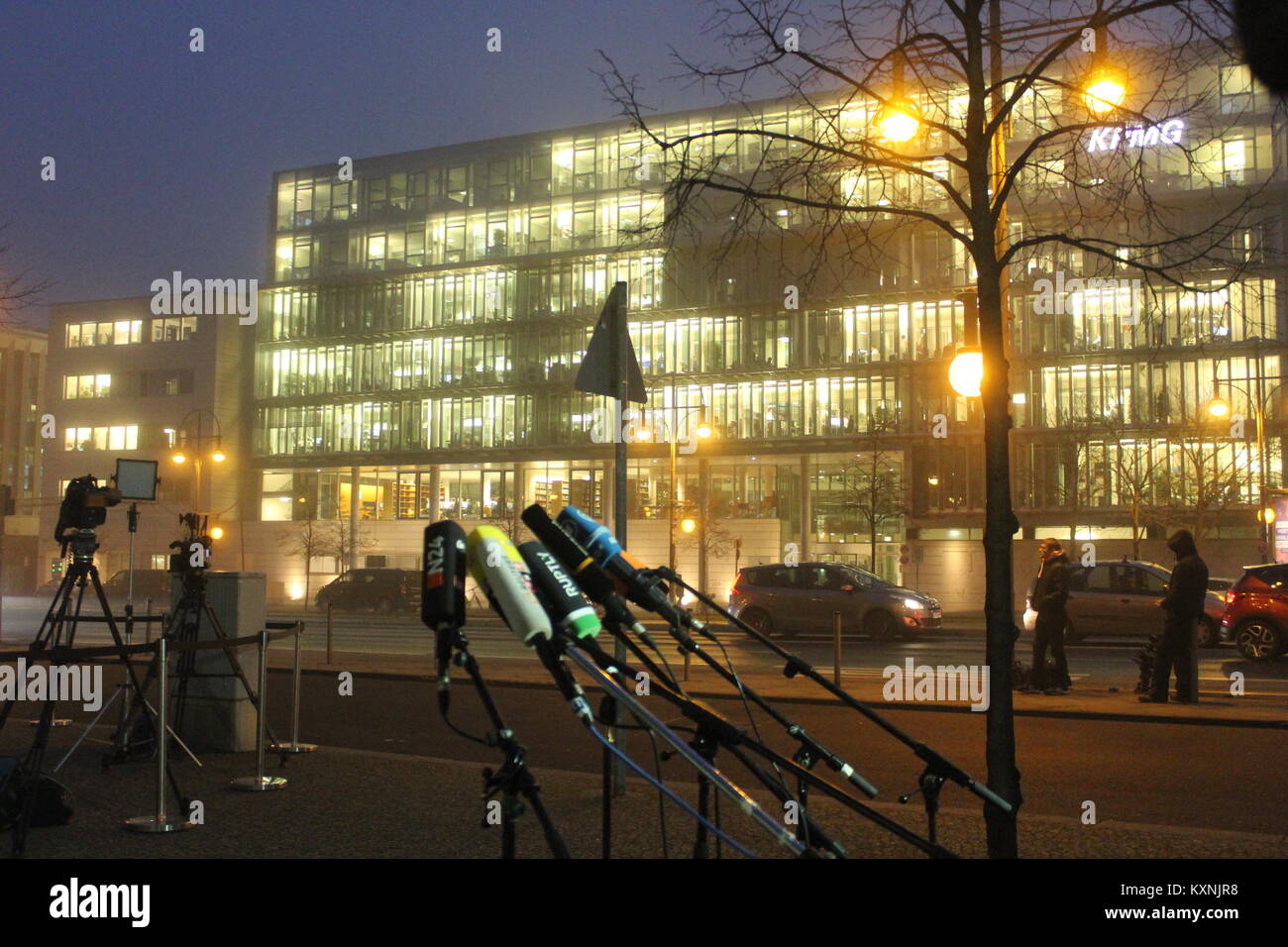 impressions of 3.Day of Sondierungsgespräche in Berlin, Germany. January 10th, 2018. “Exploratory talk”, Sondierungsgespräch, Where: Berlin /Germany,  “Credit: Tahsin Ocak/Alamy Live News Stock Photo