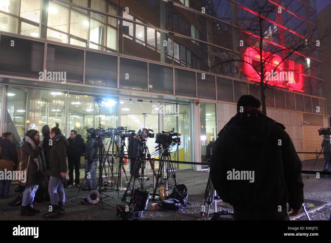 impressions of 3.Day of Sondierungsgespräche in Berlin, Germany. January 10th, 2018. “Exploratory talk”, Sondierungsgespräch, Where: Berlin /Germany,  “Credit: Tahsin Ocak/Alamy Live News Stock Photo