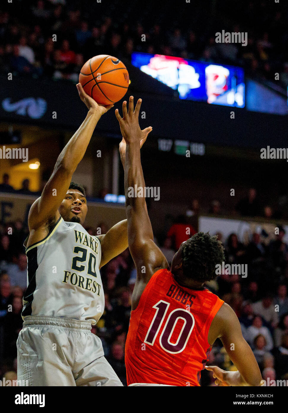 WinstonSalem, NC, USA. 10th Jan, 2018. Wake Forest Demon Deacons