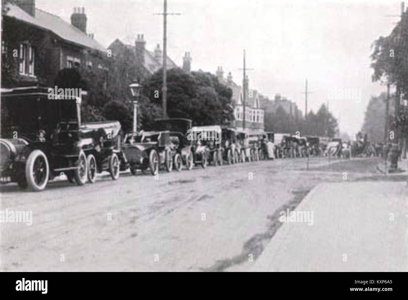 Cars, parking at the wimbledon championships 1906 Stock Photo Alamy