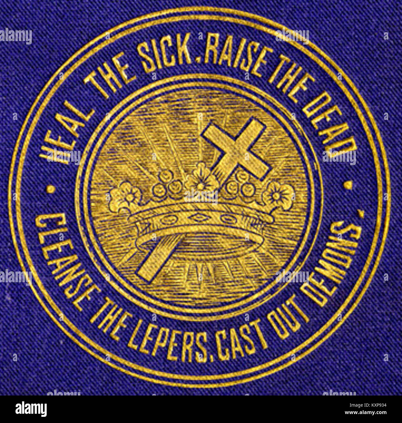 Cross and Crown, Christian Science, 1881 Stock Photo Alamy