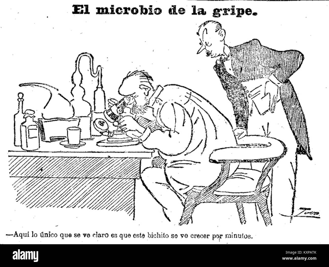 El microbio de la gripe, de Tovar Stock Photo Alamy