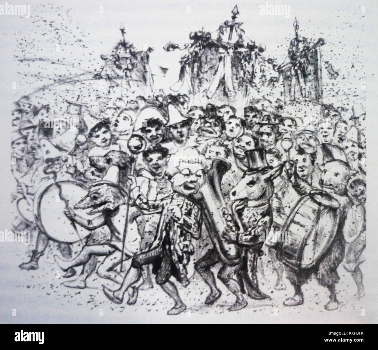 Carnaval de Rio - Don Quixote - ano 8, n°146, p. 8, 31 janvier 1907 Stock Photo