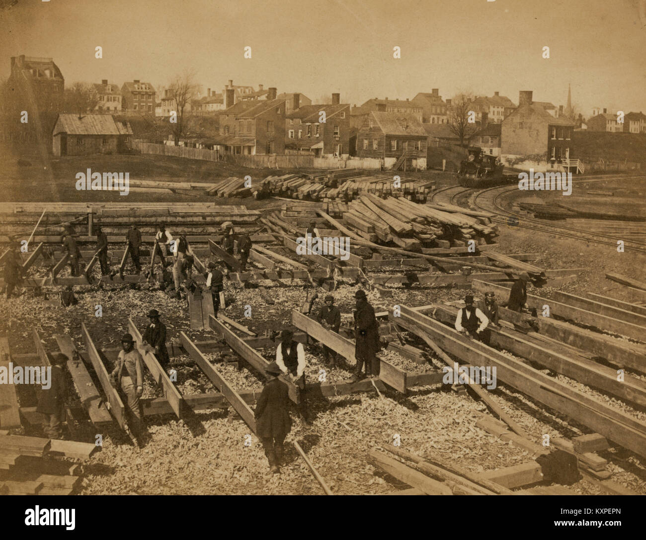 Railroad lumber hi-res stock photography and images - Alamy