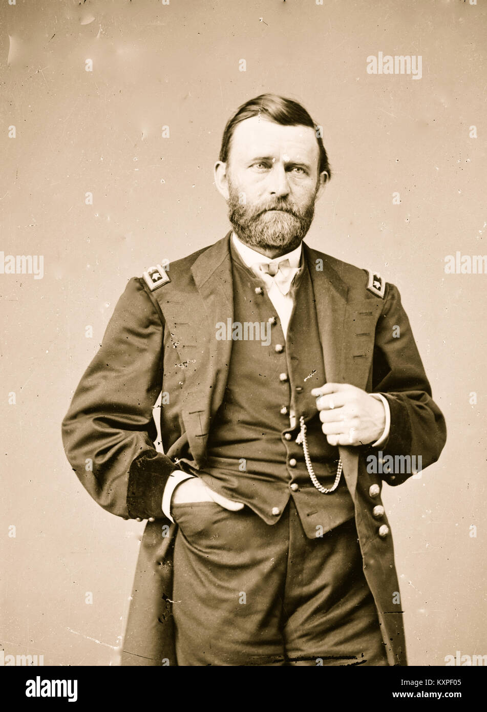 Ulysses S, Grant Portrait Stock Photo