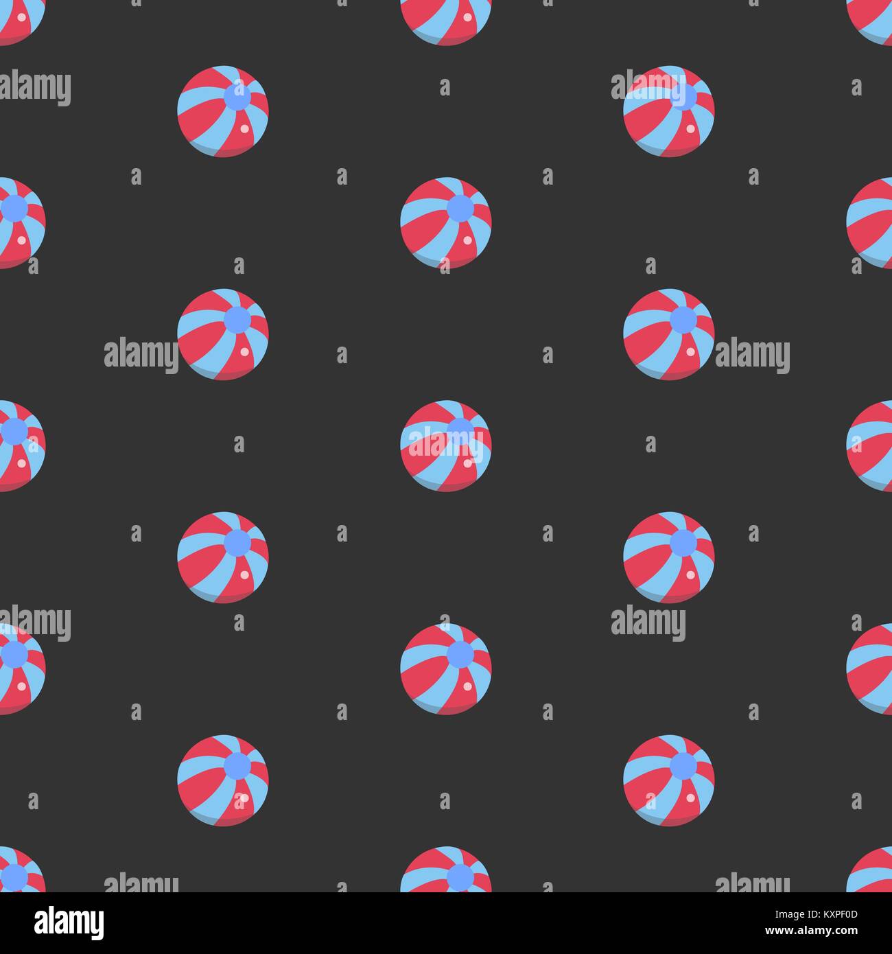 Seamless Pattern with colorful balls. Vector Illustration Stock Vector ...