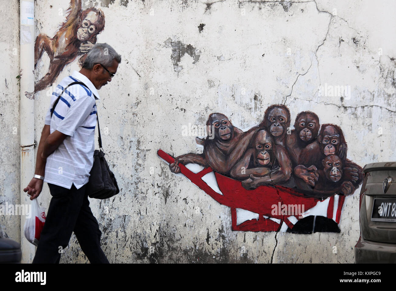 Street art in Kuching Stock Photo Alamy