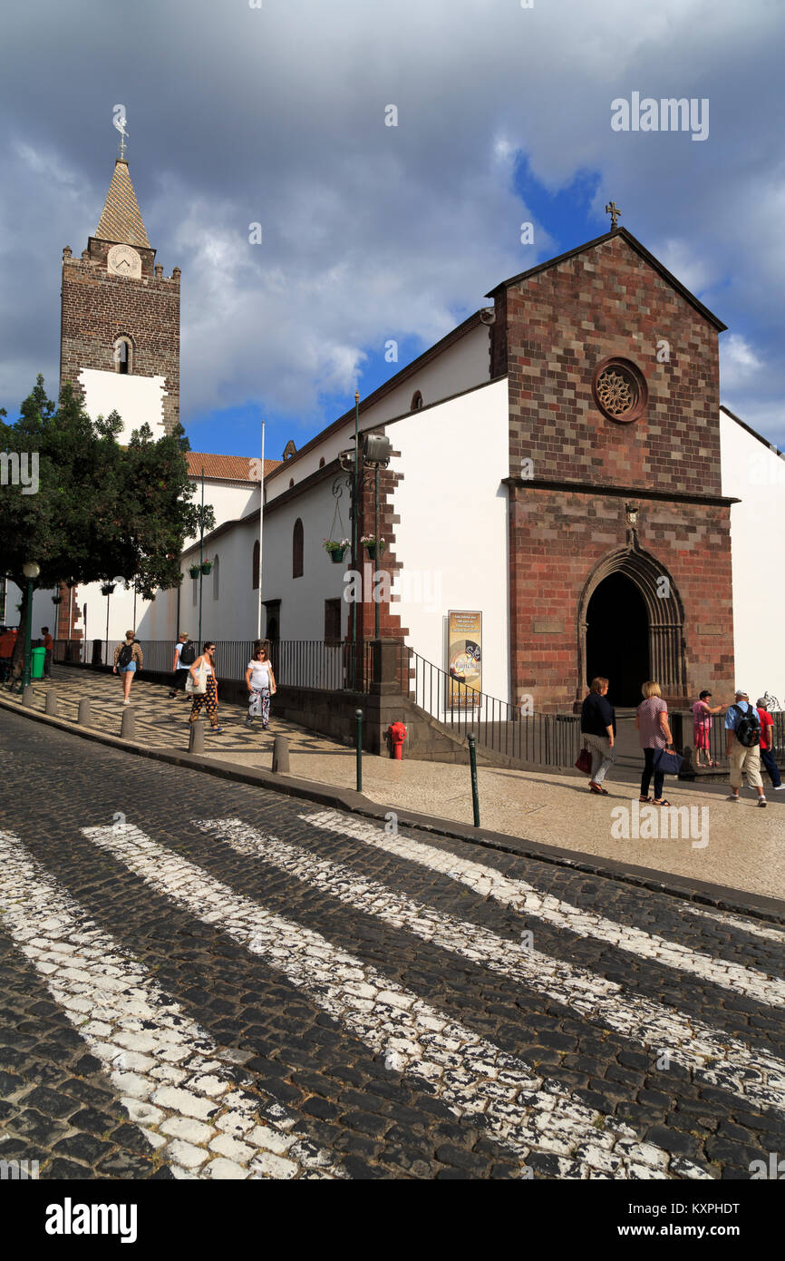 Cathedral, Funchal City, Madeira Island, Portugal, Europe Stock Photo ...