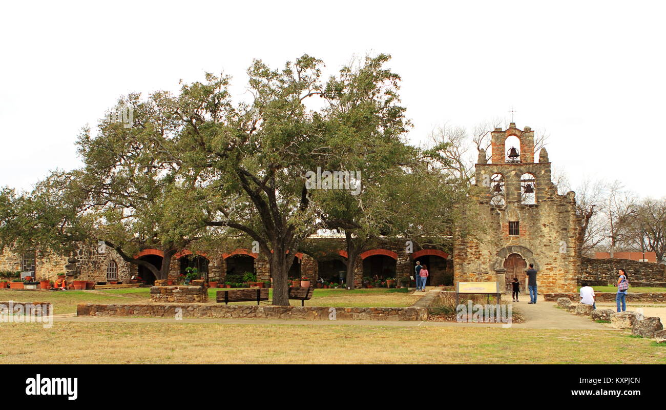 Texas san antonio mission espada hires stock photography and images