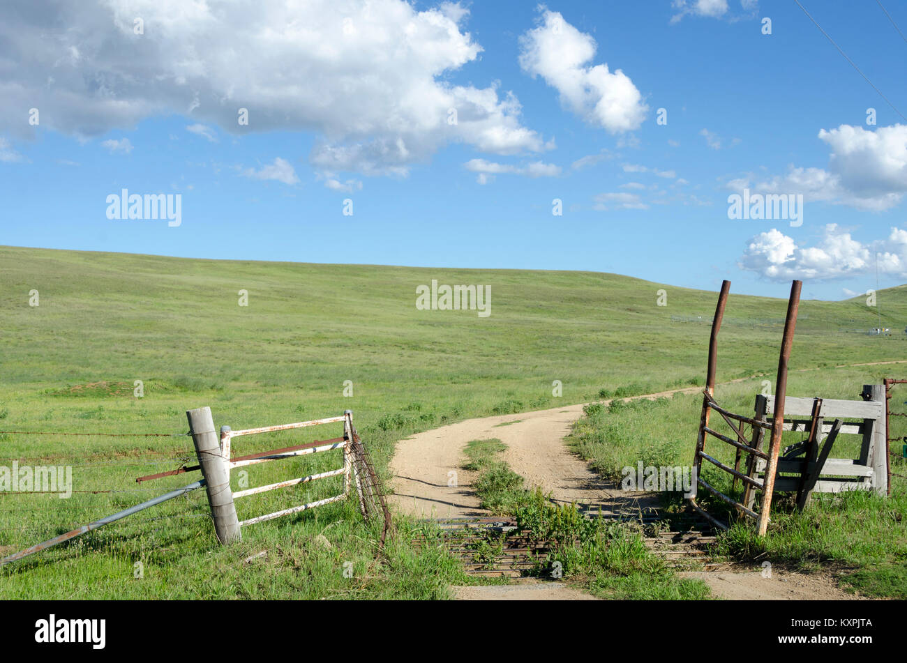 Farm road, Cooma, New South Wales, Australia Stock Photo Alamy